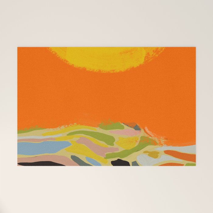 sun hills abstract landscape Welcome Mat Gallery Image 1
