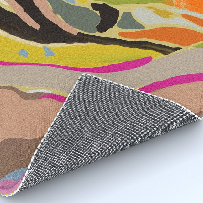 sun hills abstract landscape Rug Gallery Image 4