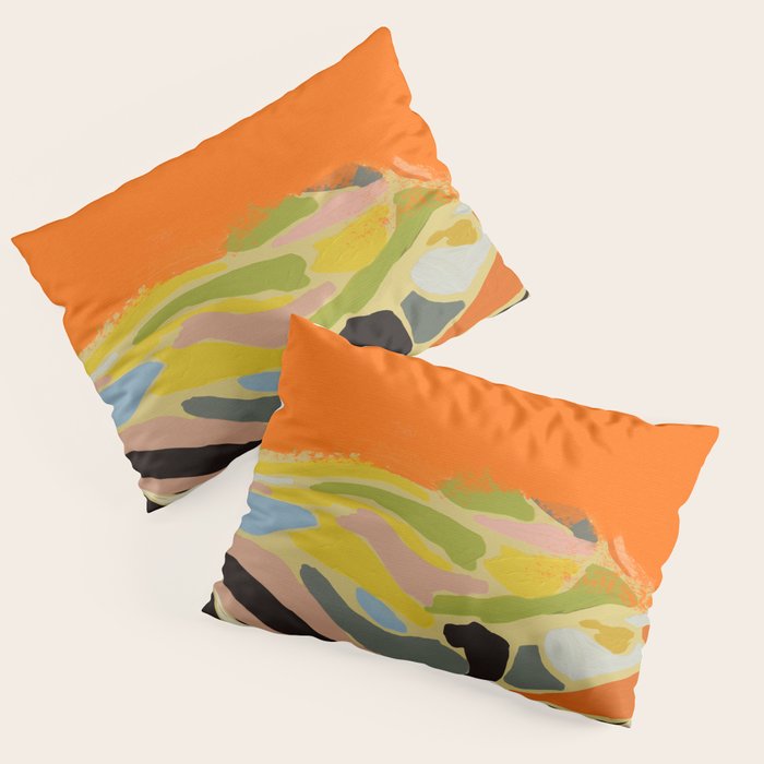 sun hills abstract landscape Pillow Sham Gallery Image 3