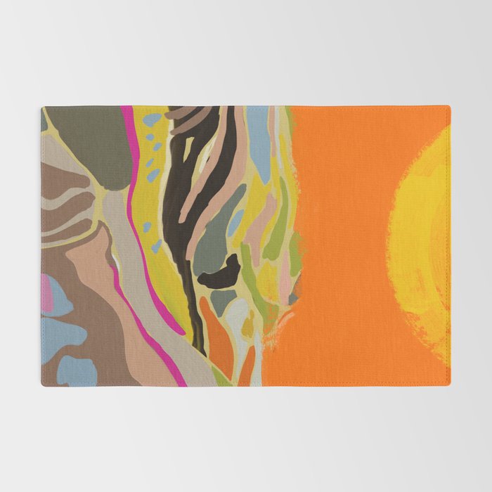 sun hills abstract landscape Rug Gallery Image 2