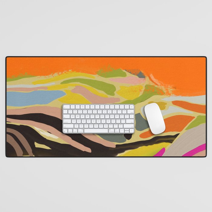 sun hills abstract landscape Desk Mat Gallery Image 1