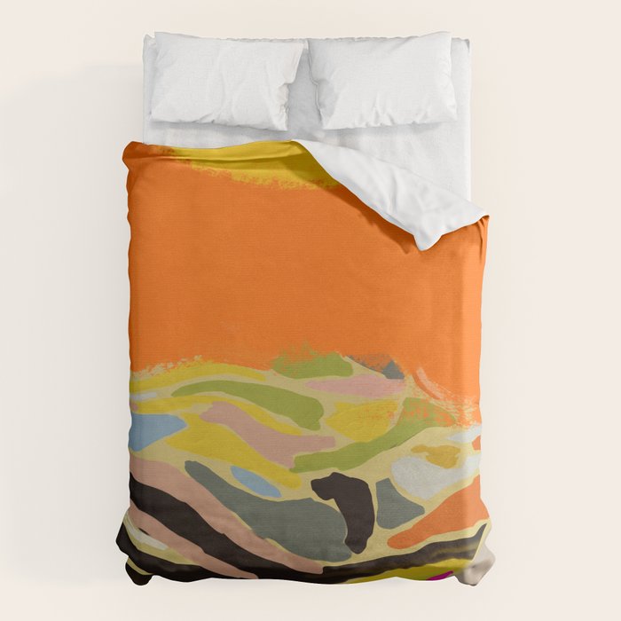 sun hills abstract landscape Duvet Cover Gallery Image 1