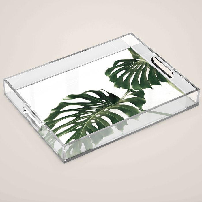 Minimalist Monstera Acrylic Tray Gallery Image 1