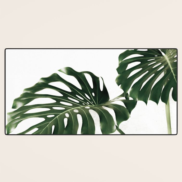 Minimalist Monstera Desk Mat Gallery Image 3