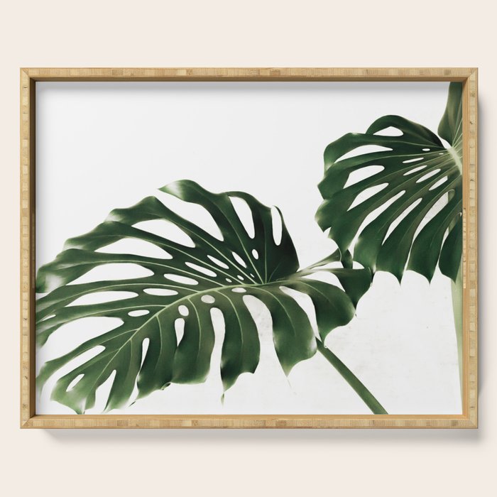Minimalist Monstera Serving Tray Gallery Image 1
