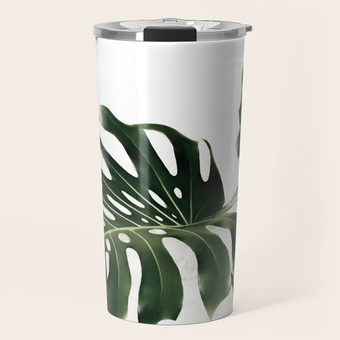 Minimalist Monstera Travel Mug Gallery Image 1