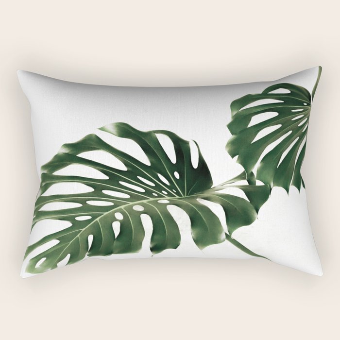 Minimalist Monstera Rectangular Pillow Gallery Image 2