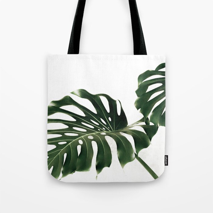 Minimalist Monstera Tote Bag Gallery Image 1