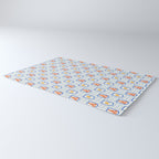 Mediterranean lobster sea food art pattern Rug Gallery Image 3