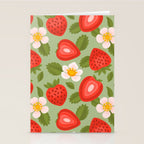 Strawberry Pattern - Amalfi Coast Cocktails Stationery Card Gallery Image 2