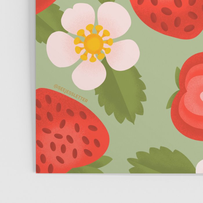 Strawberry Pattern - Amalfi Coast Cocktails Poster Gallery Image 3