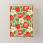Strawberry Pattern - Amalfi Coast Cocktails Mini Art Print Gallery Image 1