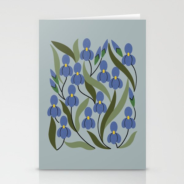Blue Iris Stationery Card Gallery Image 1