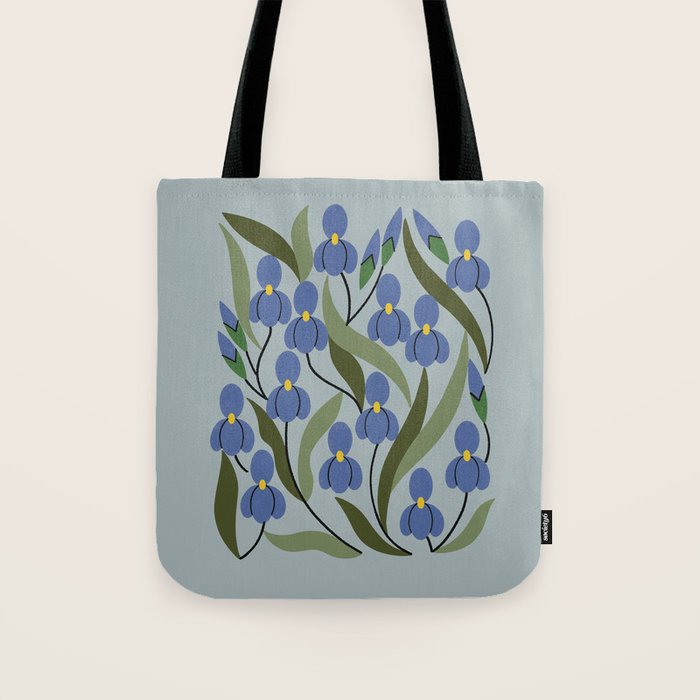 Blue Iris Tote Bag Gallery Image 1