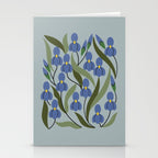 Blue Iris Stationery Card Gallery Image 2