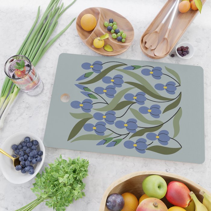 Blue Iris Cutting Board Gallery Image 2