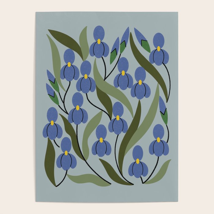 Blue Iris Poster Gallery Image 1
