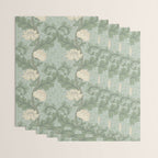 Vintage Floral Arts and Crafts Style Wrapping Paper Gallery Image 3