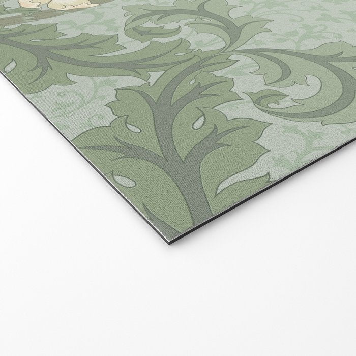 Vintage Floral Arts and Crafts Style Welcome Mat Gallery Image 2