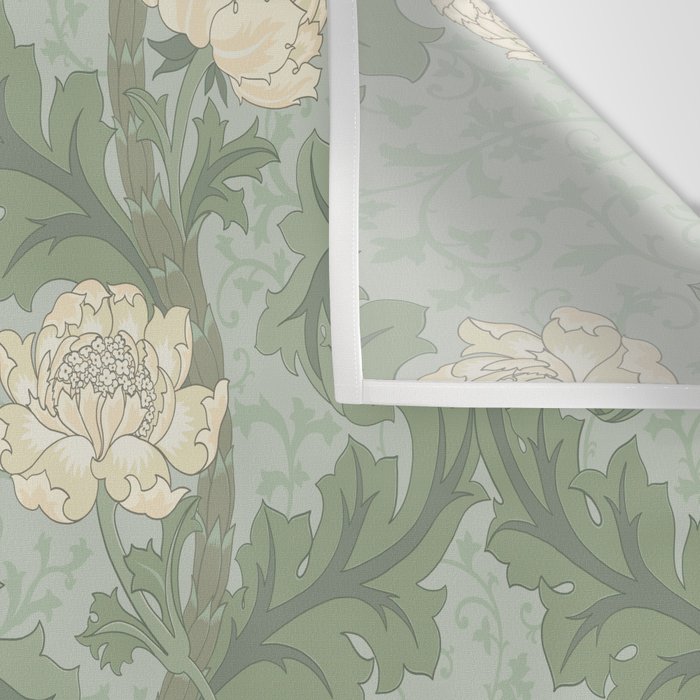 Vintage Floral Arts and Crafts Style Wall Tapestry Gallery Image 3