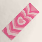 Hypnotic Pink Hearts Yoga Mat Gallery Image 1