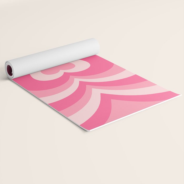 Hypnotic Pink Hearts Yoga Mat Gallery Image 2