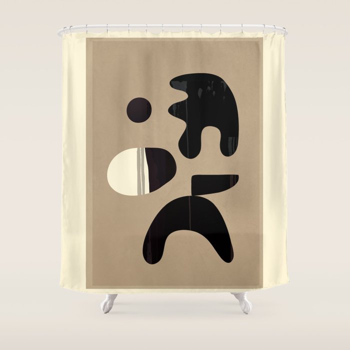 Shape Movement Geometry 04 Shower Curtain Gallery Image 1
