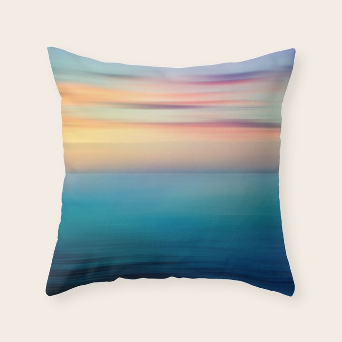Abstract Seascape Throw Pillow Gallery Image 6