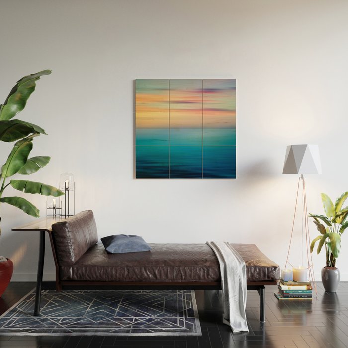 Abstract Seascape Wood Wall Art Gallery Image 2