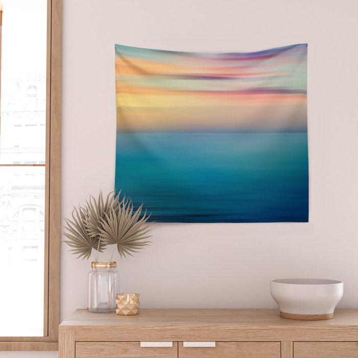 Abstract Seascape Wall Tapestry Gallery Image 2