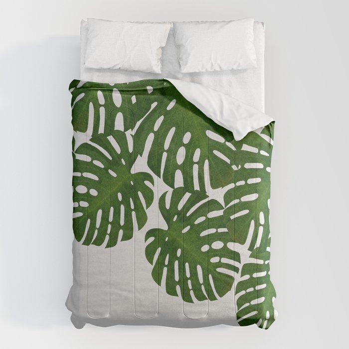 Monstera Leaf I Comforter Gallery Image 1