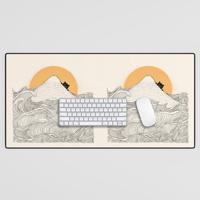 Good Morning Meow 1 Desk Mat Gallery Image 1