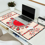 Tashkent Suzani Kokand Uzbekistan Embroidery Print Desk Mat Gallery Image 2