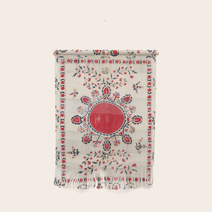 Tashkent Suzani Kokand Uzbekistan Embroidery Print Wall Hanging Gallery Image 1