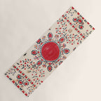 Tashkent Suzani Kokand Uzbekistan Embroidery Print Yoga Mat Gallery Image 1