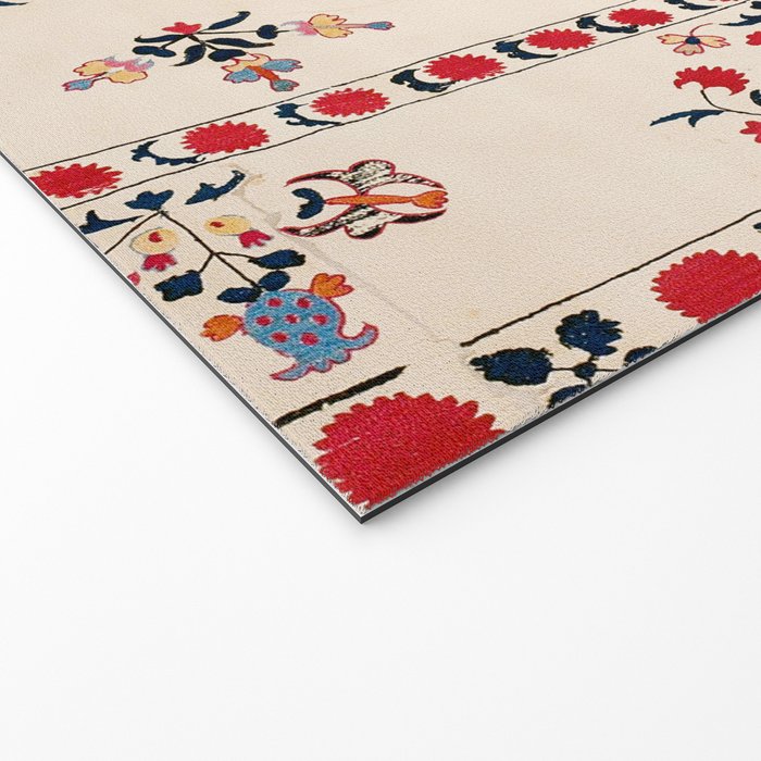 Tashkent Suzani Kokand Uzbekistan Embroidery Print Welcome Mat Gallery Image 2