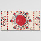 Tashkent Suzani Kokand Uzbekistan Embroidery Print Desk Mat Gallery Image 3