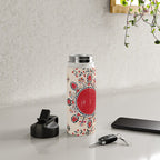 Tashkent Suzani Kokand Uzbekistan Embroidery Print Water Bottle Gallery Image 4