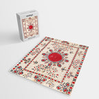Tashkent Suzani Kokand Uzbekistan Embroidery Print Jigsaw Puzzle Gallery Image 2