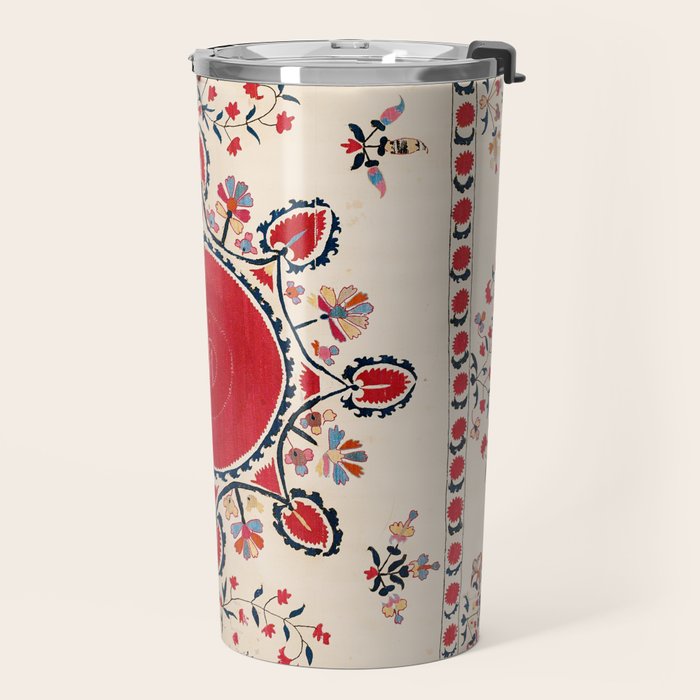 Tashkent Suzani Kokand Uzbekistan Embroidery Print Travel Mug Gallery Image 2