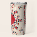 Tashkent Suzani Kokand Uzbekistan Embroidery Print Travel Mug Gallery Image 2