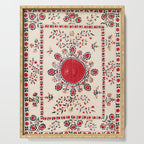 Tashkent Suzani Kokand Uzbekistan Embroidery Print Serving Tray Gallery Image 1
