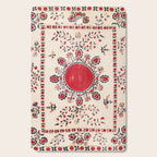 Tashkent Suzani Kokand Uzbekistan Embroidery Print Cutting Board Gallery Image 1