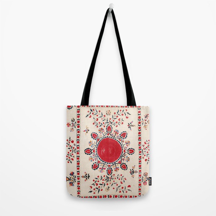 Tashkent Suzani Kokand Uzbekistan Embroidery Print Tote Bag Gallery Image 2