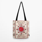 Tashkent Suzani Kokand Uzbekistan Embroidery Print Tote Bag Gallery Image 2