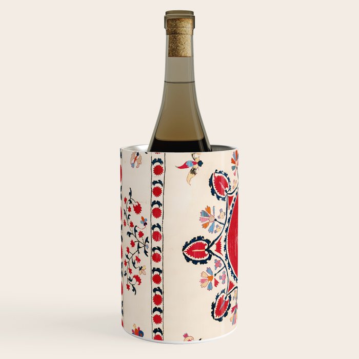 Tashkent Suzani Kokand Uzbekistan Embroidery Print Wine Chiller Gallery Image 2