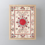 Tashkent Suzani Kokand Uzbekistan Embroidery Print Mini Art Print Gallery Image 1