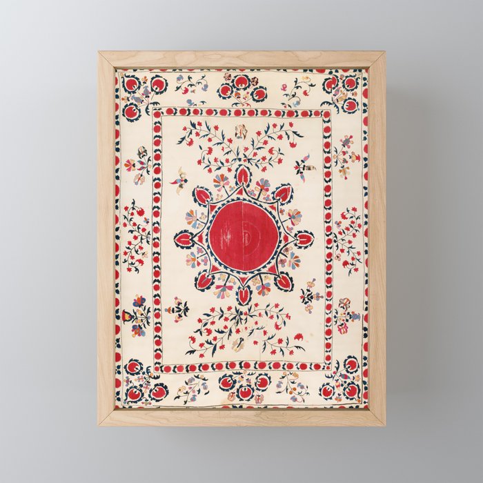 Tashkent Suzani Kokand Uzbekistan Embroidery Print Mini Art Print Gallery Image 1