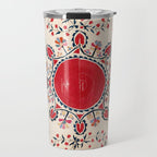 Tashkent Suzani Kokand Uzbekistan Embroidery Print Travel Mug Gallery Image 1
