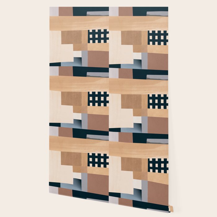 Modern Abstraction Mocha Mousse 3 Wallpaper Gallery Image 2